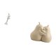 thumbnail image 5 of Sujetalibros de cerámica con forma de pera y elegante bailarina, escultura artística moderna para dormitorio, oficina, chimenea, entrada, estantería,, 5 of 8