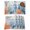 White, variant on Blue Red Seahorse Coastal Placemats Set of 4 Retro Beach Coral Nautical Place Mats Indoor Wipeable Table Mats Washable Cloth Dining Table Placemats for Kitchen Holiday Party Home Decor 13x19 Inch