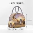 thumbnail image 2 of Balery Vintage Wildlife Protection Bolsa de Almuerzo para Mujeres, Caja de Almuerzo, Bolsa de Almuerzo Pequeña Impermeable, Tote de Almuerzo Reutilizable con Gran Capacidad, 2 of 6