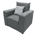thumbnail image 3 of Sillon El Bazar Store Miami Lino Gris Oxford 1 plaza, Modular, Moderno, Sala, 3 of 4