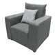 thumbnail image 3 of Sillon El Bazar Store Miami Lino Gris Oxford 1 plaza, Modular, Moderno, Sala, 3 of 4