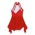 thumbnail image 3 of Aislor Kids Girls Sequin Floral Lyrical Ballet Dance Halter Neck Gymnastics Leotard Dress Age 6-16 Red 12, 3 of 7