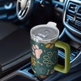 thumbnail image 6 of OBREWU Paw Prints and Bones Tumbler with Handle and Lid,Paw Prints and Bones 40oz Double Wall Vacuum Insulated Tumbler,Cups Gift for Women and Men, 6 of 7