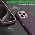 thumbnail image 5 of AICase Compatible With iPhone 15 Pro Max Case Heavy Duty Shockproof Rugged Cover,Purple/Pink, 5 of 11
