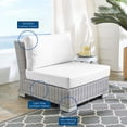 thumbnail image 5 of Lounge Chair, Sunbrella, Rattan, Wicker, Light Grey Gray White, Modern Contemporary Urban Design, Outdoor Patio Balcony Cafe Bistro Garden Furniture Hotel Hospitality, 5 of 9