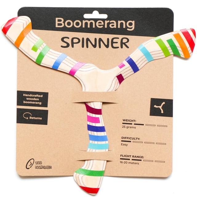 Ruleta giratoria Boomerang Woo, ligera, 25 g, 16-20 m