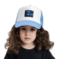 thumbnail image 2 of PAYOHTO Kids Dragon Baseball Hat Back Adjustable Mesh Breathable Hats Sky Blue Trucker Cap Outdoor Fishing Sun Caps for Boys or Girls ages 4-10, 2 of 9