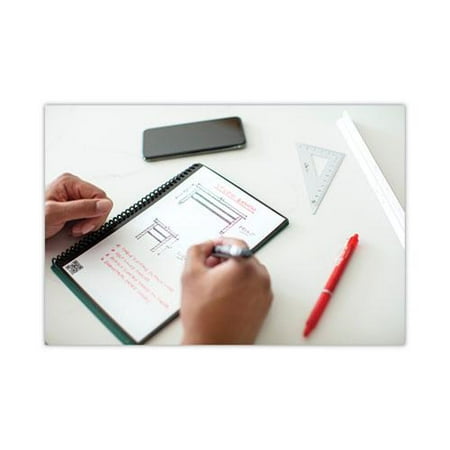 Rocketbook - Fusion Smart Reusable Notebook 7 Page Styles 6" x 8.8" - Infinity Black