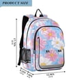 thumbnail image 2 of FORMRS Unisex School Backpack 17" Student Travel Bag with Laptop Compartment, Pink Daisy, 2 of 7