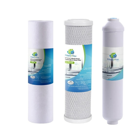 CFS Brands Vertex PT 4.0 RO System 4-Stage Replacement Water Filters Cartridge, 3-Pack