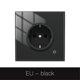 thumbnail image 1 of WiFi Tuya enchufe de pared inteligente estado del relé enchufe de pared ajustable (enchufe de la UE negro), 1 of 3