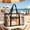 Black, variant on HCBY Clear Beach Bag 18.8 Inch - Transparent Waterproof PVC Tote for Summer Travel
