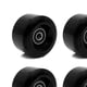 thumbnail image 5 of Juego de 4 ruedas de patín en línea cuádruples para interior / exterior PU 58 Negro Sunnimix Rueda de patines, 5 of 8
