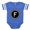 Royal Blue, variant on CafePress - Monogram Medallion F - Cute Infant Baby Football Bodysuit