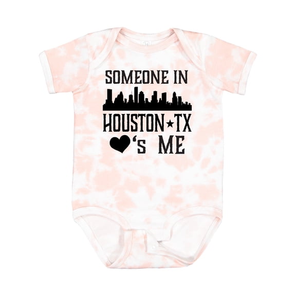 Inktastic Houston Texas Someone Loves Me Skyline Boys or Girls Baby Bodysuit