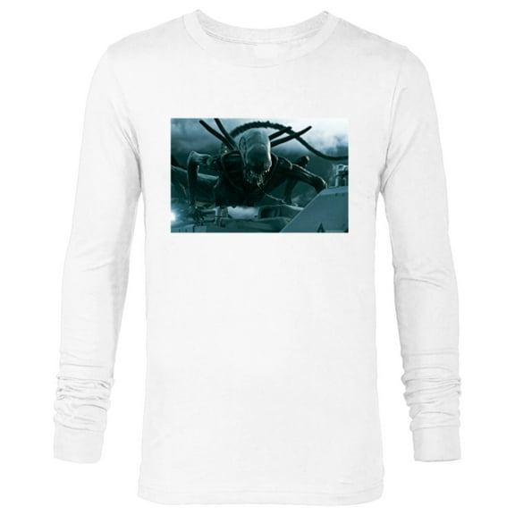Alien 45th Anniversary Covenant Xenomorph Praetomorph Attack - Long Sleeve T-Shirt for Men - Customized-White