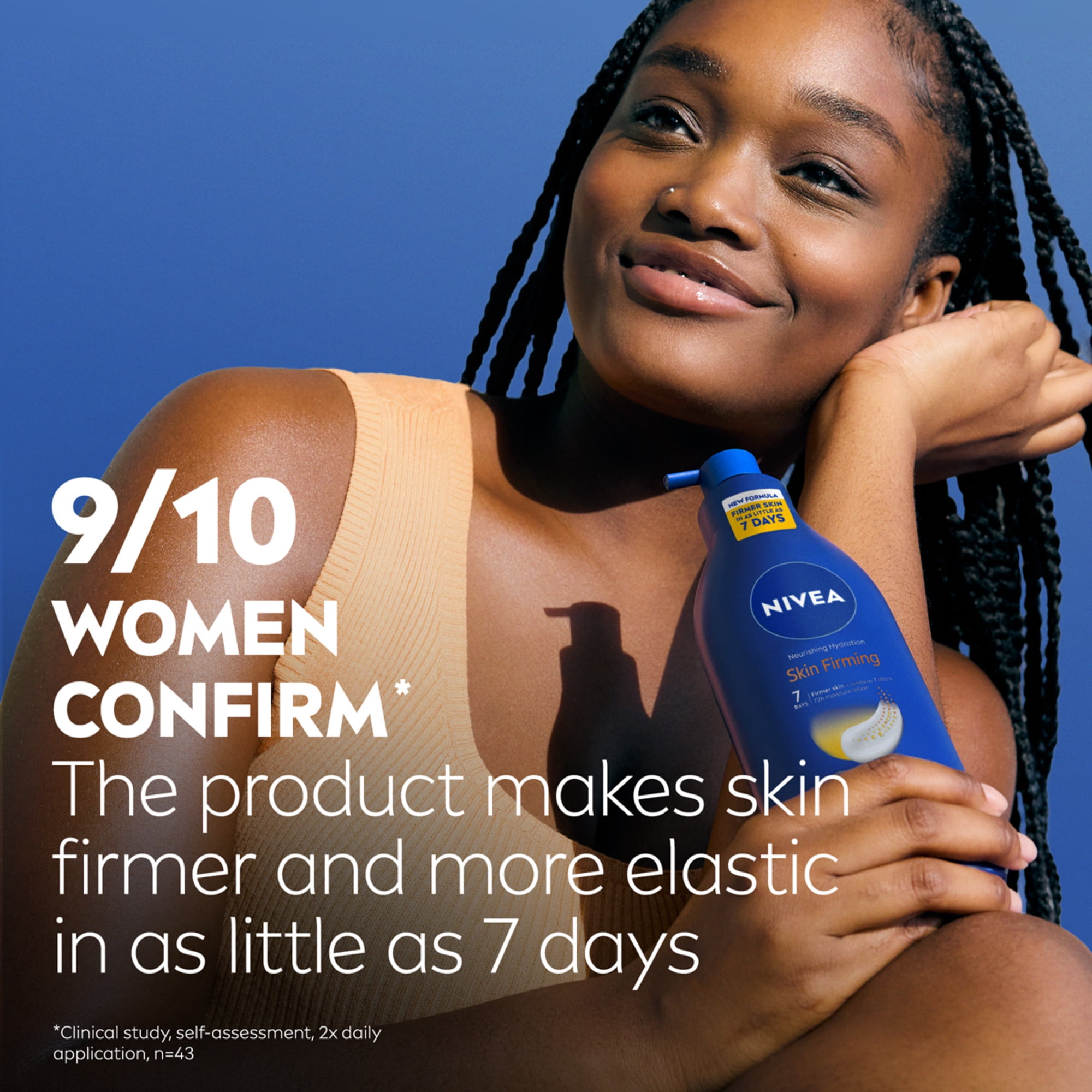(2 pack) NIVEA Nourishing Hydration Skin Firming Body Lotion for Dry Skin with Q10 and Vitamin C, 16.9 fl oz