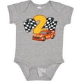 thumbnail image 3 of Inktastic Number Two Race Car Boys or Girls Baby Bodysuit, 3 of 5