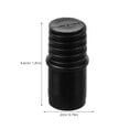 Plastic Tips Threaded OUNONA Threaded Connector Black Plastic for Broom Handle and Mop Repair ...