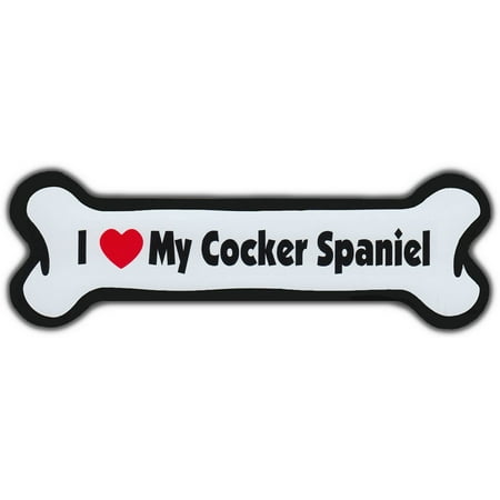 

Dog Bone Magnet: I Love My Cocker Spaniel | Dogs Doggy Puppy | Car Automobile