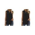 thumbnail image 2 of Blusa sin mangas Minnieouse para mujer chaleco transpirable cuello en V, 2 of 6