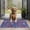 Blue Pioneer Flower-2, variant on Blue Striped Geometric Pattern Door Rugs,Washable Non Slip Door Mats Indoor,Decorative Door Mats,Entry Mat Indoor for Entrance,Bedroom,Kitchen,Bathroom,17"x30"