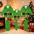 thumbnail image 4 of Family Christmas Pajamas Matching Sets, Family Matching Christmas Pajamas, Cute Printed Long Sleeve Two Piece Set, Relaxed Fit Round Neck Top, Holiday Pajamas Sleepwear, 4 of 7