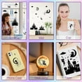 thumbnail image 6 of 24 Sheets 6 Styles Fairy Angel Mason Jar Decals Moon Castle Stickers Die Cuts Silhouettes Self-Adhesive PVC Waterproof for Craft Scrapbook Lantern Jars Wall Window Glass Phones 7.8x5.9Inch, 6 of 6