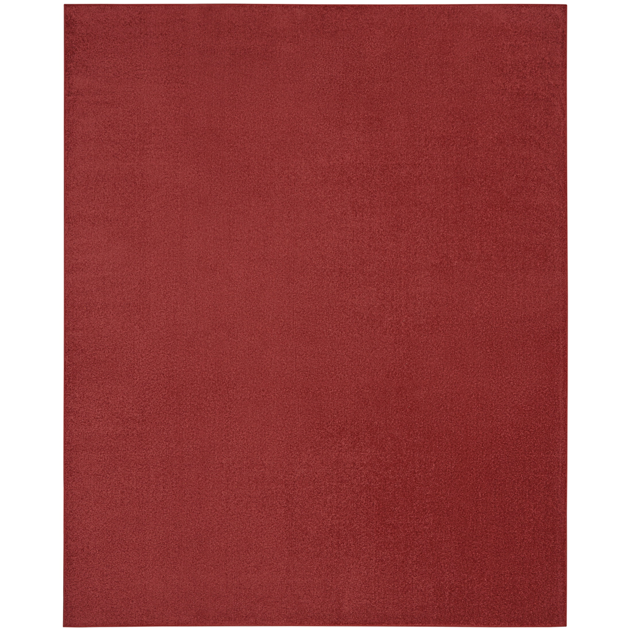 Nourison Essentials Indoor/Outdoor Brick Red 9' x 12' Area Rug, (9x12)