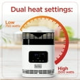 thumbnail image 6 of BLACK+DECKER 1,500-Watt-Max Mini 360° Surround Heater with Digital Display and Remote, White, BH1607, 6 of 10