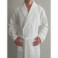 thumbnail image 4 of Luxury Hotel & Spa White Terry Cloth 100% Turkish Cotton Unisex Bathrobe, 4 of 4
