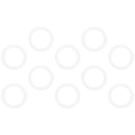 PENIKOKO Purse Handle Replacement White Plastic 10Pcs 2.3In For Crafting And