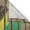 thumbnail image 3 of Ambesonne Jamaican Kitchen Curtains, Flag on the Wall Chalk, 55"x39", Multicolor, 3 of 3