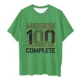 thumbnail image 4 of SXcggal One Mode Enfants T-Shirt Décontracté Imprimé Col Rond Manches Courtes Ample Mignon Respirant Confortable Hauts Filles, 4 of 4
