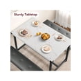 thumbnail image 2 of Ourlova Dining Table Set For 4 With 2 Upholstered Benches Vintage Rectangular Kitchen Table Kitchen Table For Small Spaces Apartments Studios Offices, 2 of 7