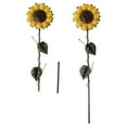 thumbnail image 1 of ADDHAT 2Ud Estacas Para Jardín Girasol Amarillo Metálico Ideal Para Decorar, 1 of 8