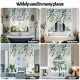 thumbnail image 6 of Pastoral Floral Plant Swag Valances for Windows 2 Pack Sage Blue Eucalyptus Leaves Beige Swag Kitchen Curtains 36 Inches Long Rod Pocket Short Window Treatment for Kitchen Bathroom 36"x36", 6 of 8