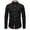 Black, variant on Men's Collar Dress Shirts, Comfort Stretch Button-Up Breathable Long Sleeve Shirts Black Size M