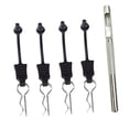 thumbnail image 1 of 4 piezas/20 piezas de fácil instalación con retenedor de goma flexible para clips de carrocería RC 4pcs, 1 of 9