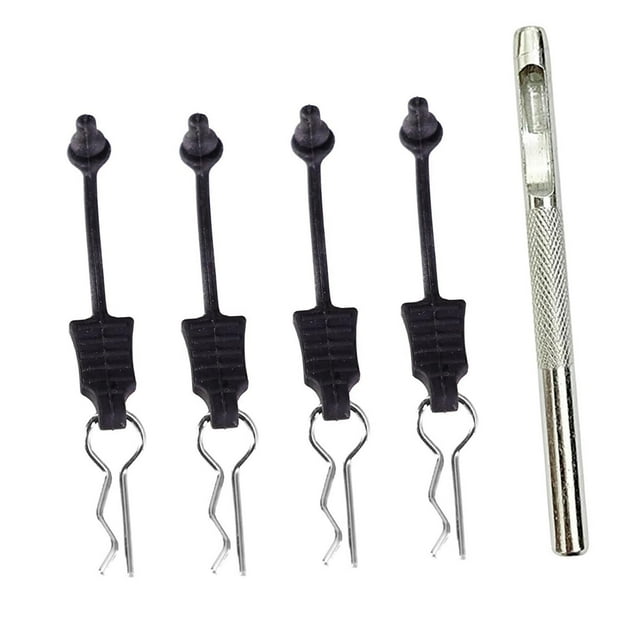4 piezas/20 piezas de fácil instalación con retenedor de goma flexible para clips de carrocería RC 4pcs