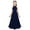 Navy Blue, variant on ranrann Kids Big Girls Chiffon Halter-neck Flower Girl Dress Floor-Length Wedding Party Ball Gown Mint Green 6