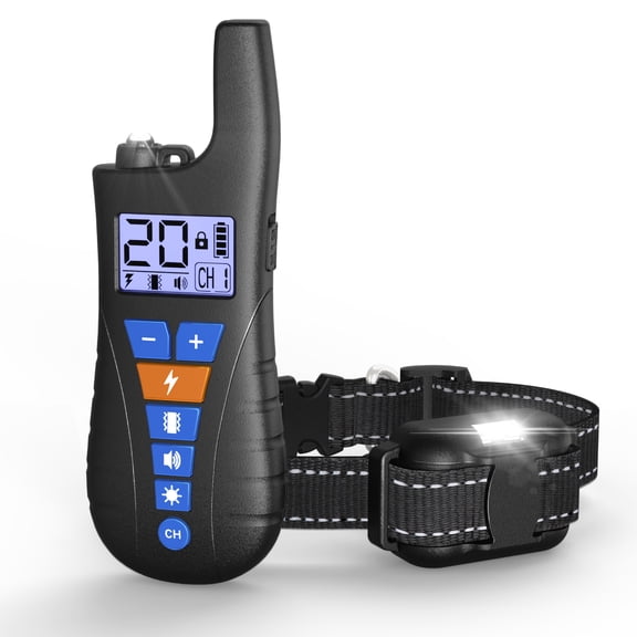 USCAMEL Dog Shock Collar with Remote, Waterproof Rechargeable Dog Training Collar for Small Medium Large Dogs, Electronic Collar with Sound, Vibration, and Electric Shock