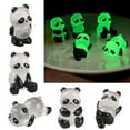 thumbnail image 2 of Glowing In Dark Panda DIY Handmade Resin Luminous Panda Mini Decor A9I7, 2 of 7