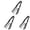 Black 3PCS, variant on Styling Comb With Texture Hair Styling Comb With Wide Teeth For Volume Detangling Comb With Wide Teeth Hairline Volume For Covering Seam Care