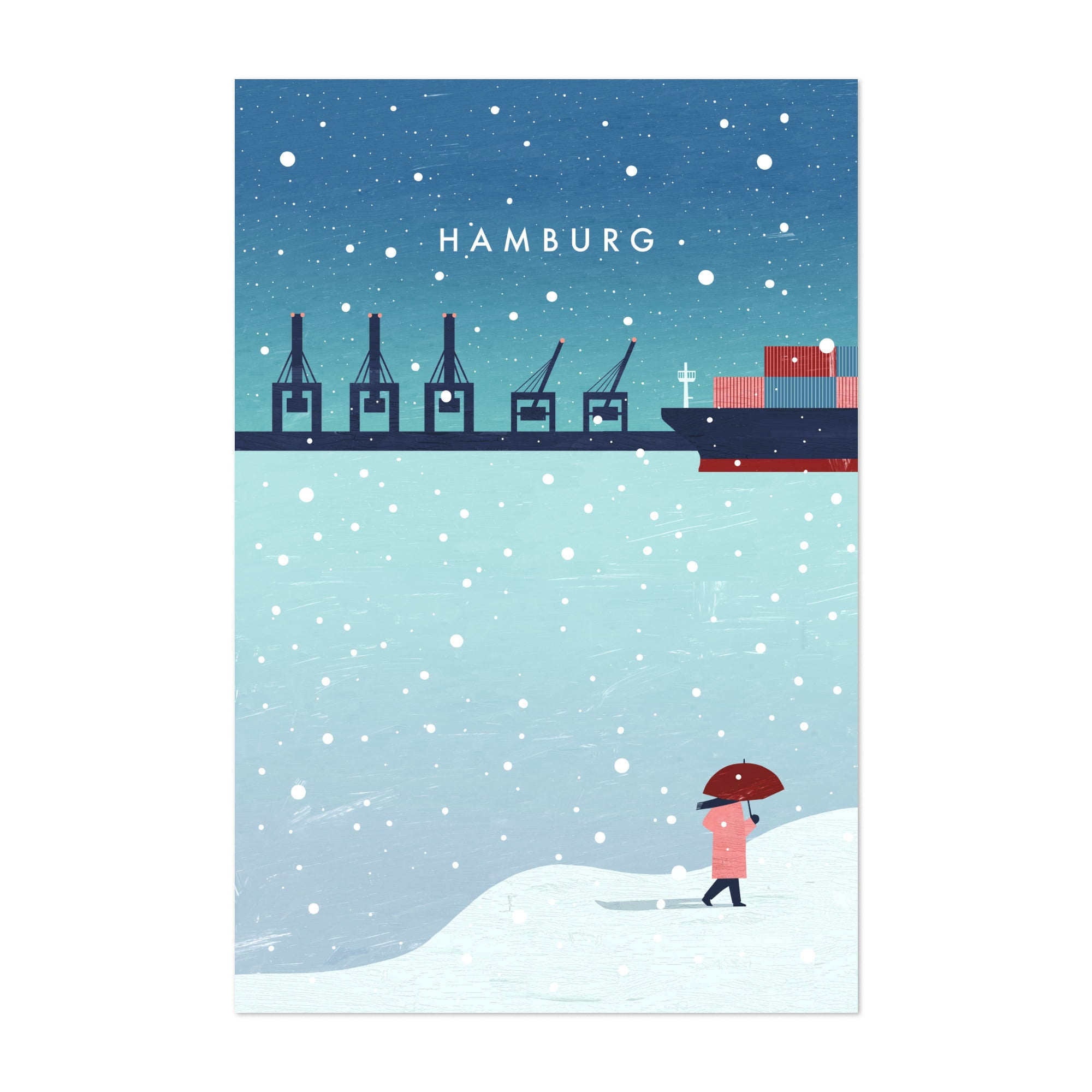 Home & Living Sustainable Hamburg Poster by Katinka Reinke Hamburg