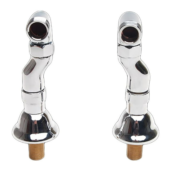 Pair Clawfoot Tub Adjustable Supply Couplers Deck Mount Chrome Renovators Supply