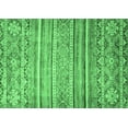 thumbnail image 1 of Ahgly Company Indoor Rectangle Abstract Emerald Green Modern Area Rugs, 7' x 9', 1 of 4