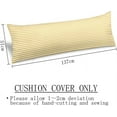 thumbnail image 5 of Striped Body Pillow Cover White and Golden Yellow Stripe Long Pillowcase with Zipper White and Yellow Stripes Printed Pillow Covers Decorative Bedding Pillow Case for Bed,Couch, 20"x54", 5 of 5