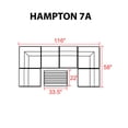 thumbnail image 3 of Hampton 7 Piece Outdoor Wicker Patio Furniture Set 07a, 3 of 7