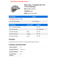 thumbnail image 2 of Water Pump - Compatible with 1970 - 1973 Ford Mustang 1971 1972, 2 of 2